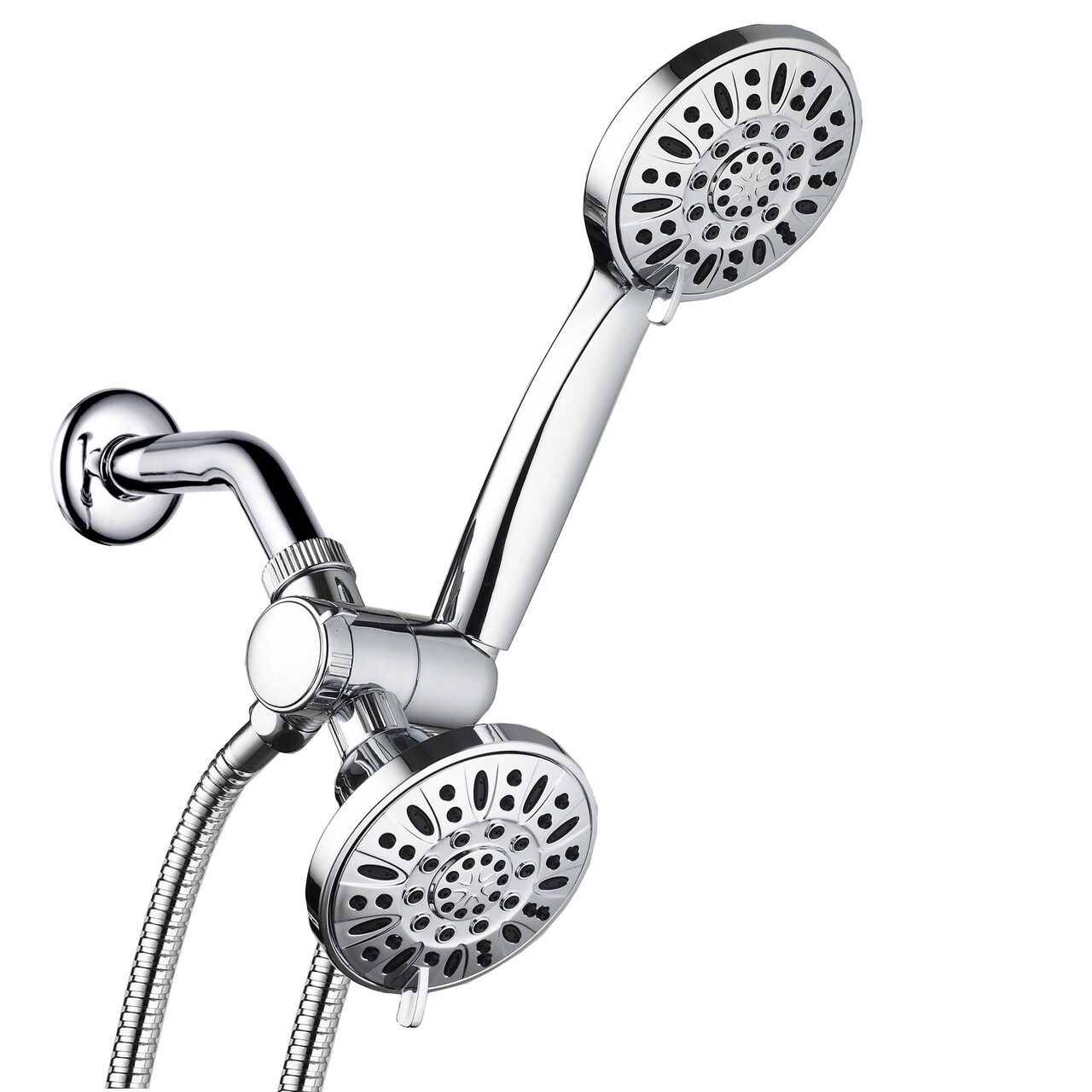 Aquadance 4" Handheld Shower And Shower Head Combo 30 Water Settings Chrome 3323